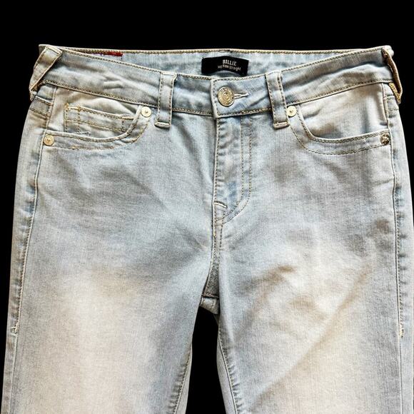 True Religion Billie Jeans Womens 28 Light Wash Mid Rise Straight Denim Pants - Picture 2 of 16